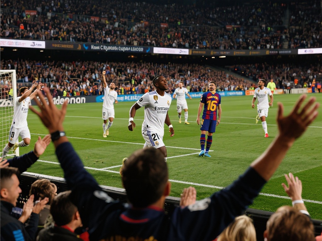 “国王杯激战加时!吕迪格绝杀助皇马逆转晋级决赛” 从球迷的欢呼声中可以感受到,昨夜的国王杯